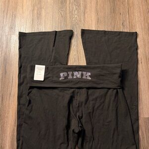 PINK Victoria's Secret Black Flare Pants